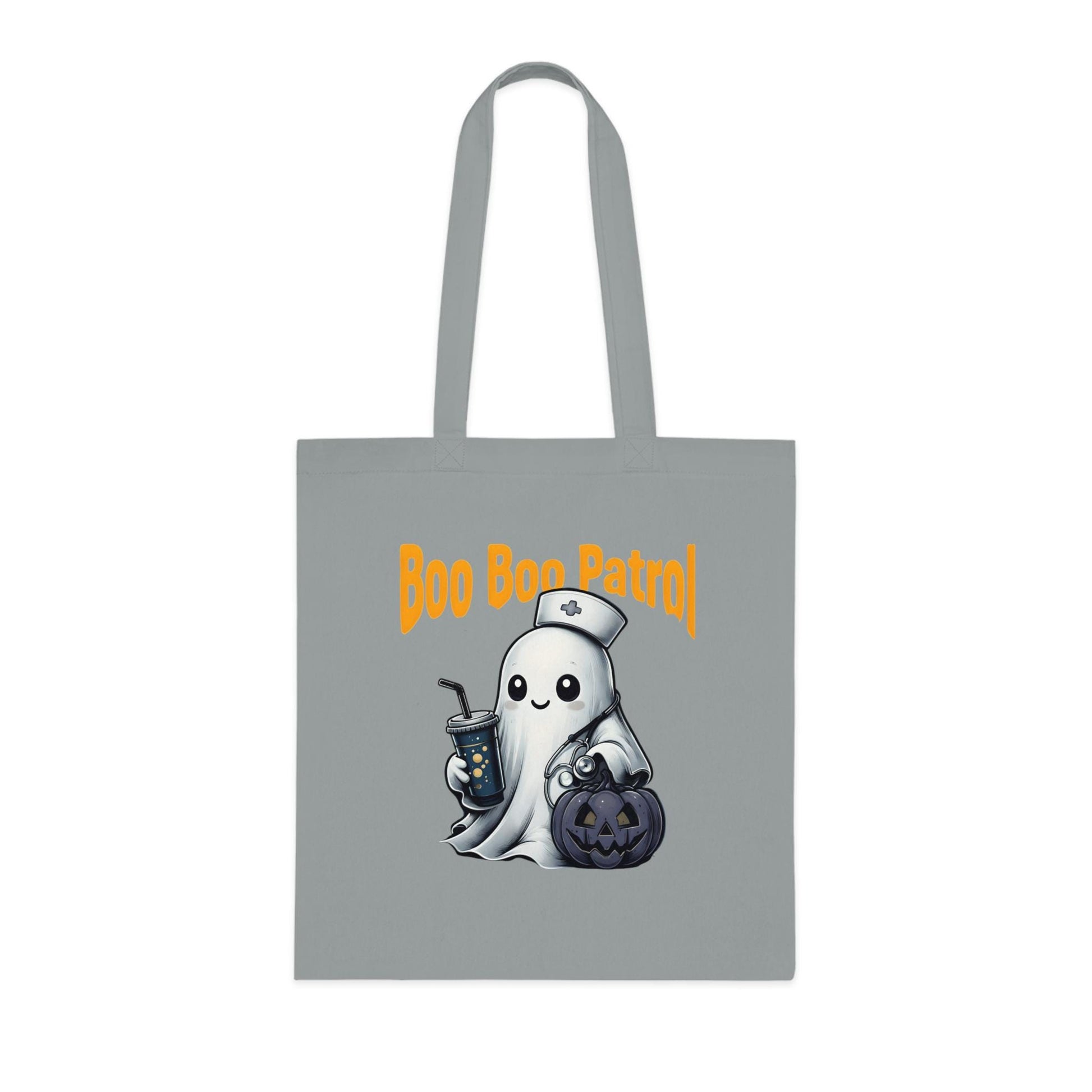 Boo Boo Patrol Nurse Halloween Tote Bag, Cute Ghost Design, Trick or Treat Bag, Halloween Party, Spooky Season Essential, Nurses Gift