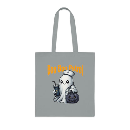 Boo Boo Patrol Nurse Halloween Tote Bag, Cute Ghost Design, Trick or Treat Bag, Halloween Party, Spooky Season Essential, Nurses Gift
