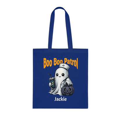 Boo Boo Patrol Nurse Halloween Tote Bag, Cute Ghost Design, Trick or Treat Bag, Halloween Party, Spooky Season Essential, Nurses Gift