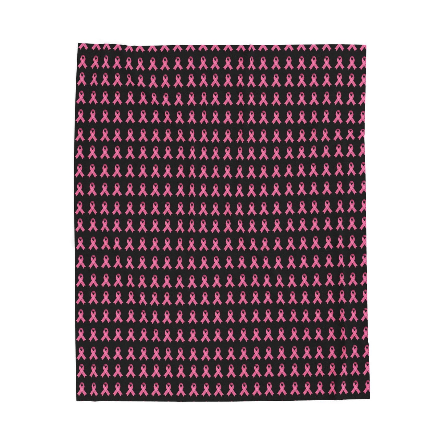 Soft Pink Velveteen Plush Blanket: Cozy Throw, Breast Cancer Awareness