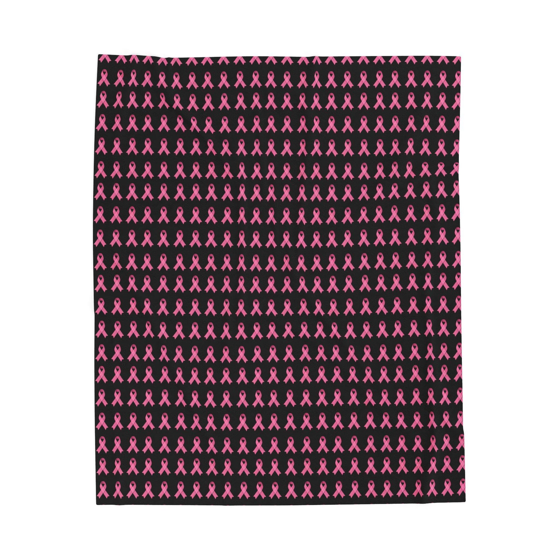 Soft Pink Velveteen Plush Blanket: Cozy Throw, Breast Cancer Awareness