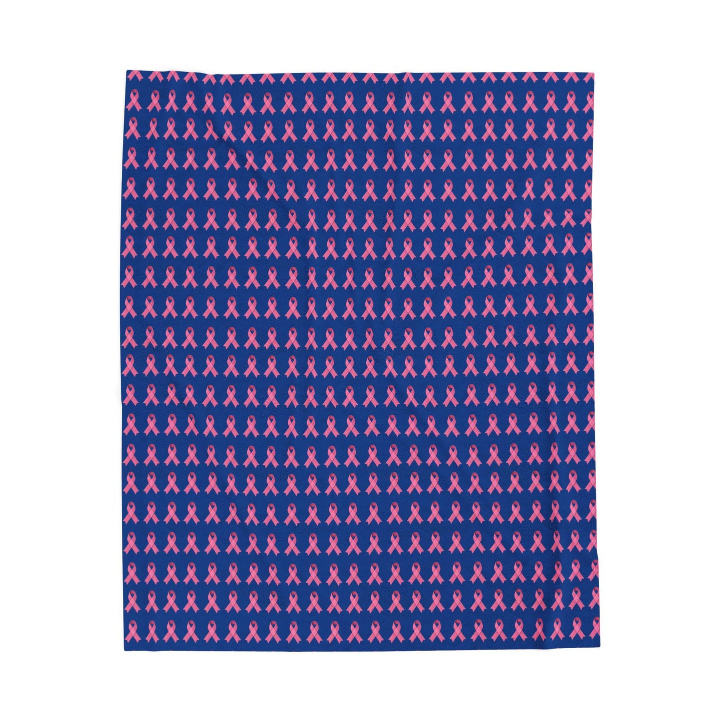 Soft Pink Velveteen Plush Blanket: Cozy Throw, Breast Cancer Awareness