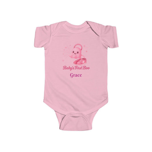 Baby's First Boo Bodysuit: Newborn Girl Halloween Outfit