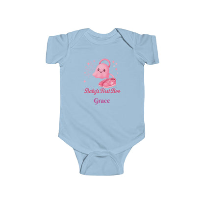 Baby's First Boo Bodysuit: Newborn Girl Halloween Outfit