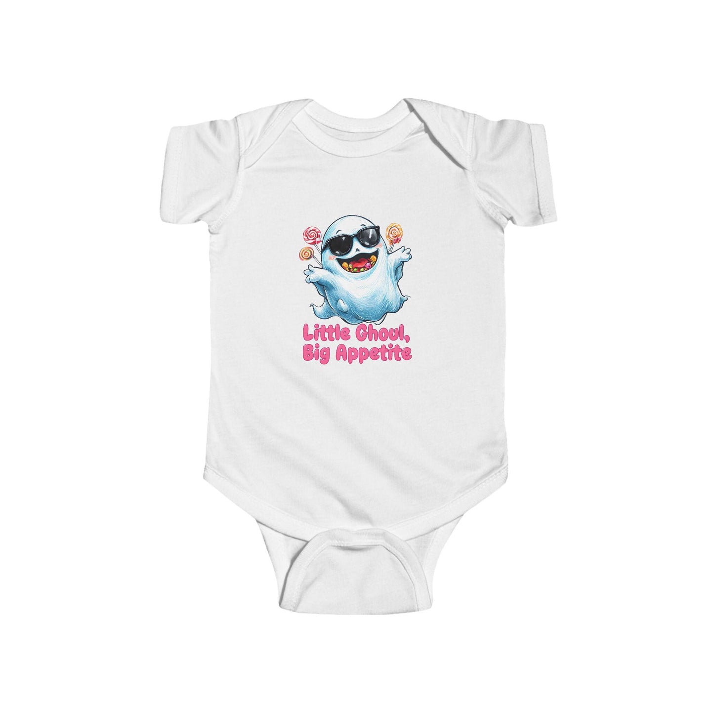Cute Halloween Baby Bodysuit - "Little Ghoul, Big Appetites" - Infant Costume, Baby Shower Gift, Festive Outfit, Trick or Treat, Fall [...]