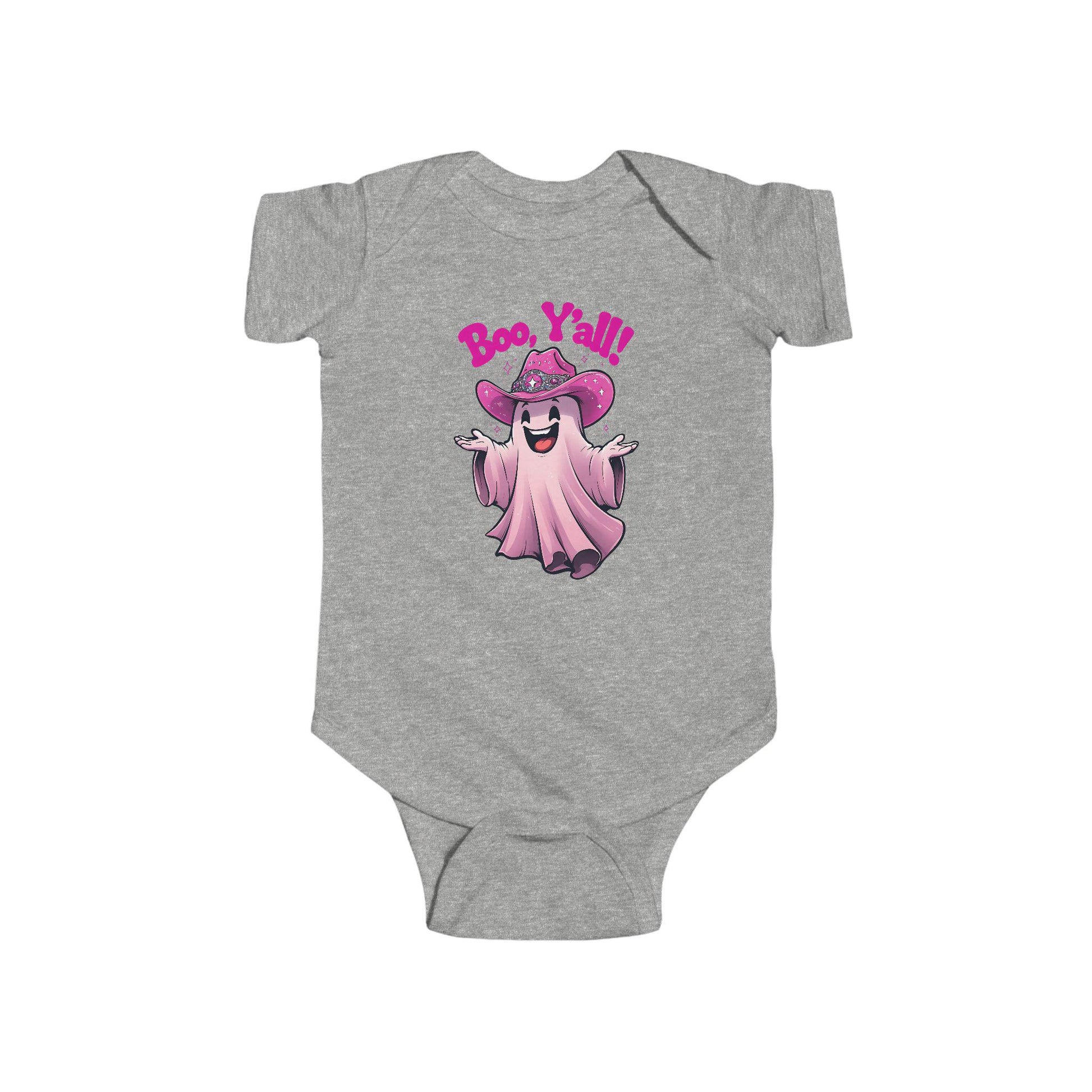 Boo Y'all Ghost Infant Bodysuit, Halloween Baby Outfit, Cute Baby Costume, Trick or Treat Onesie, Ghost Baby Clothes