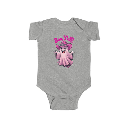 Boo Y'all Ghost Infant Bodysuit, Halloween Baby Outfit, Cute Baby Costume, Trick or Treat Onesie, Ghost Baby Clothes