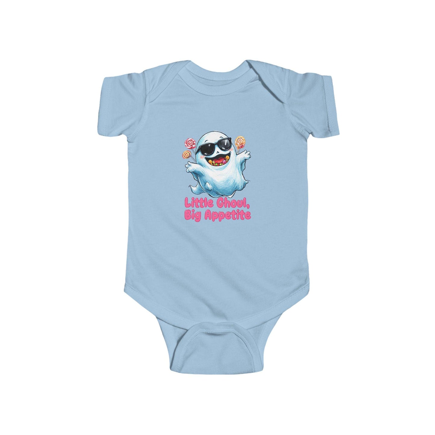 Cute Halloween Baby Bodysuit - "Little Ghoul, Big Appetites" - Infant Costume, Baby Shower Gift, Festive Outfit, Trick or Treat, Fall [...]