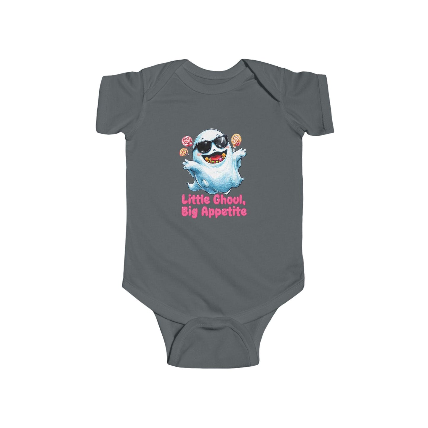 Cute Halloween Baby Bodysuit - "Little Ghoul, Big Appetites" - Infant Costume, Baby Shower Gift, Festive Outfit, Trick or Treat, Fall [...]