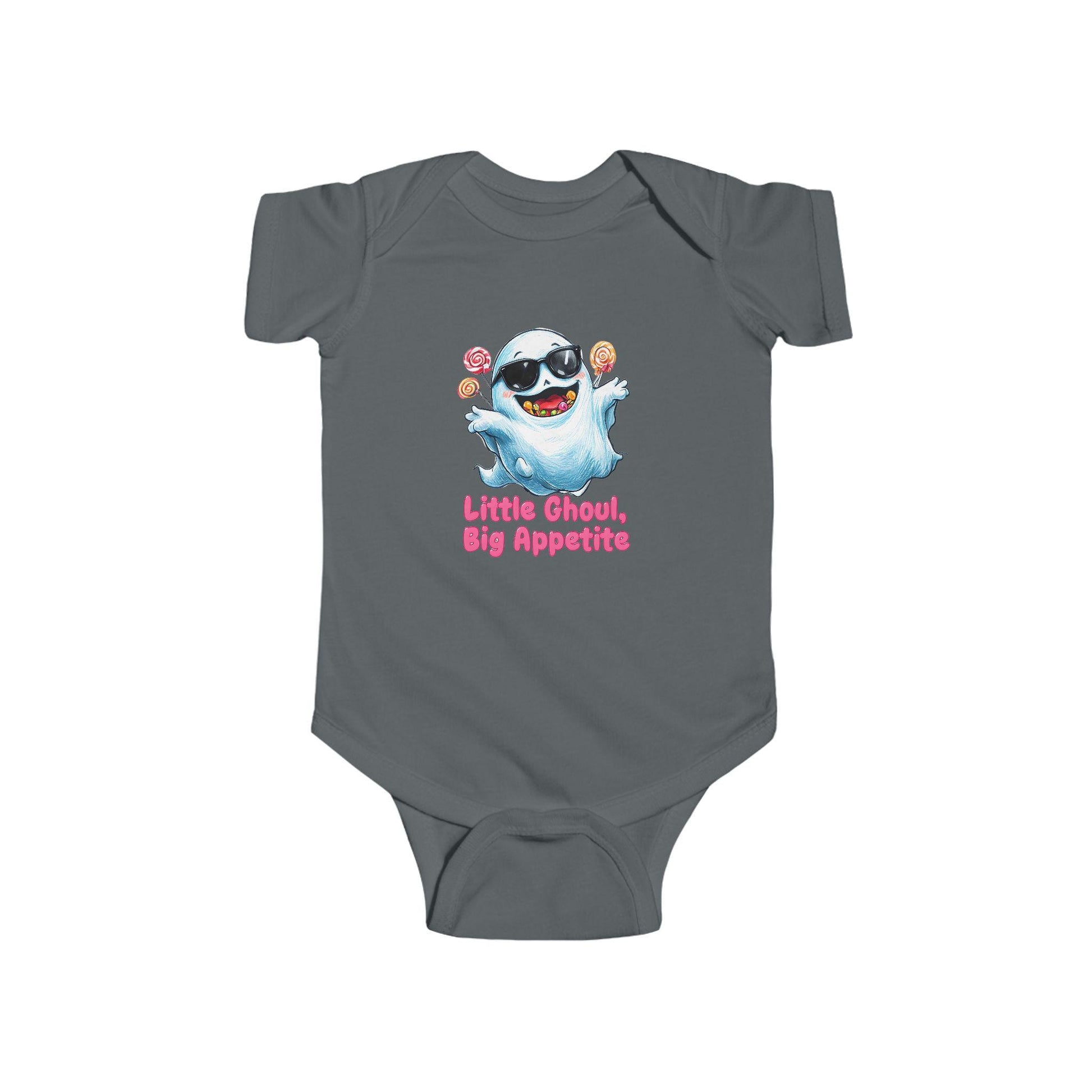 Cute Halloween Baby Bodysuit - "Little Ghoul, Big Appetites" - Infant Costume, Baby Shower Gift, Festive Outfit, Trick or Treat, Fall [...]
