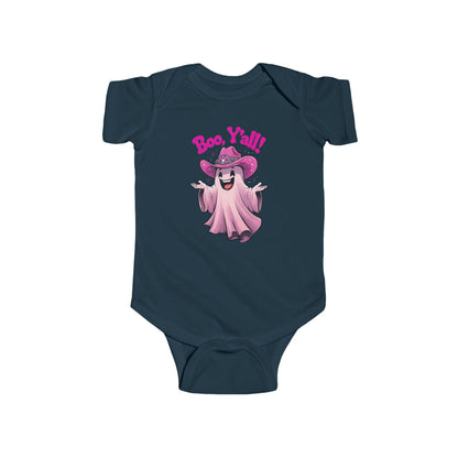 Boo Y'all Ghost Infant Bodysuit, Halloween Baby Outfit, Cute Baby Costume, Trick or Treat Onesie, Ghost Baby Clothes