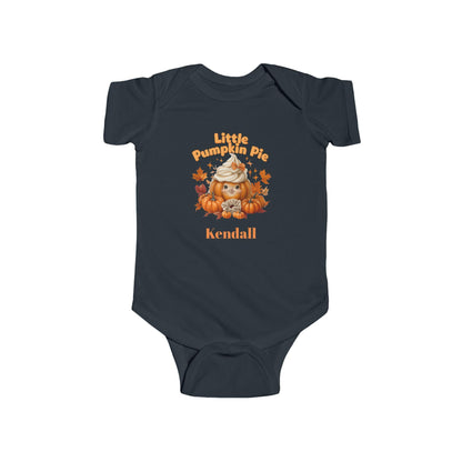 Cute Infant Bodysuit with 'Little Pumpkin' Design for Fall, Halloween Outfit, Baby Shower Gift, Toddler Apparel, Personalized Baby Clothes