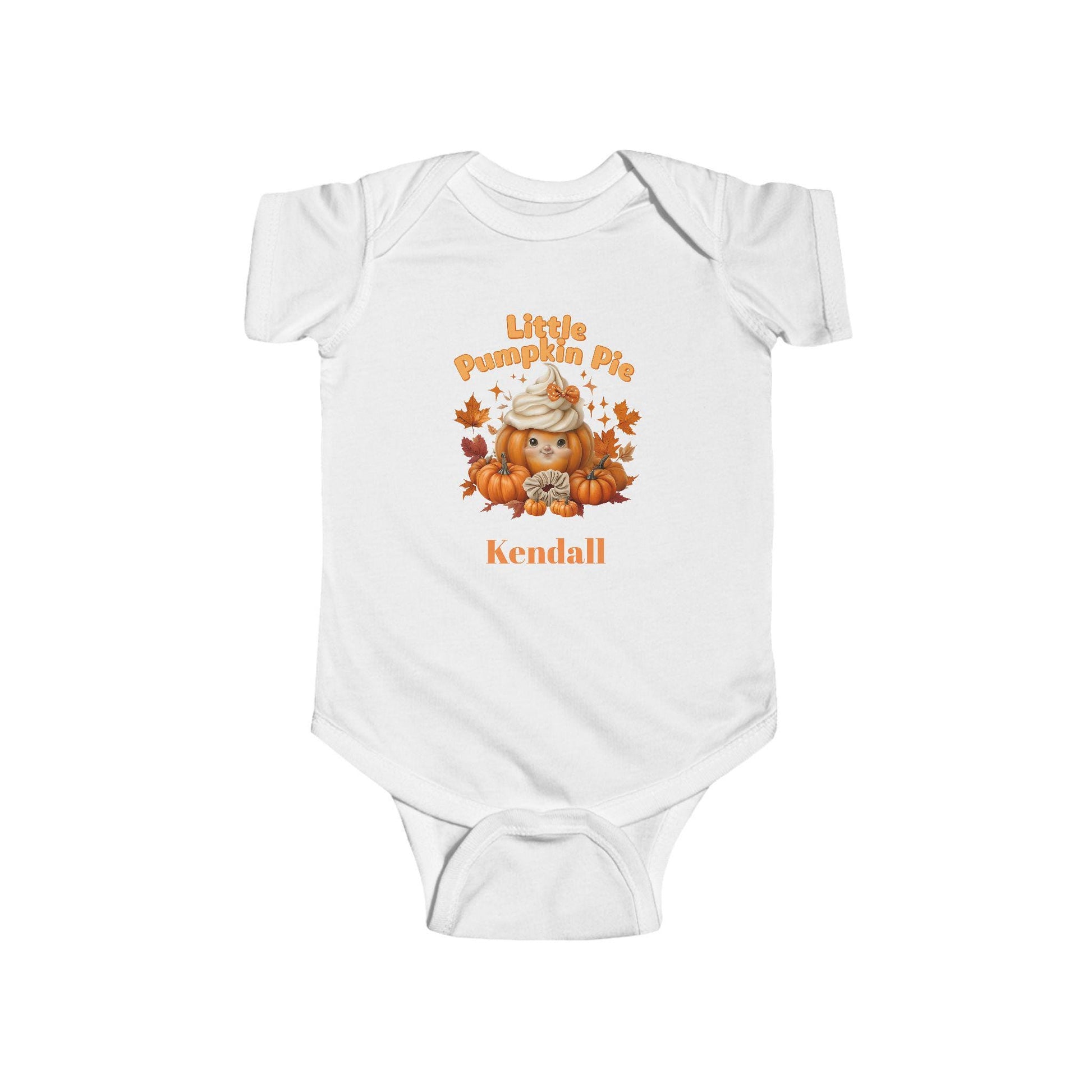 Cute Infant Bodysuit with 'Little Pumpkin' Design for Fall, Halloween Outfit, Baby Shower Gift, Toddler Apparel, Personalized Baby Clothes