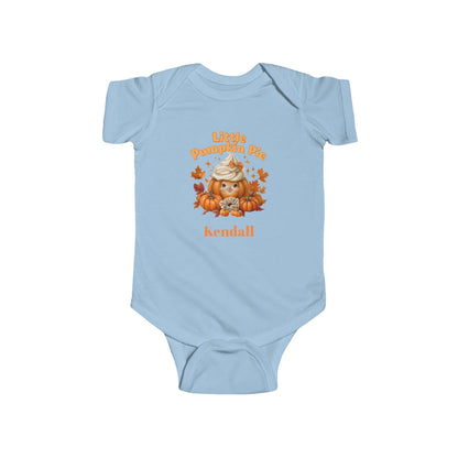 Cute Infant Bodysuit with 'Little Pumpkin' Design for Fall, Halloween Outfit, Baby Shower Gift, Toddler Apparel, Personalized Baby Clothes