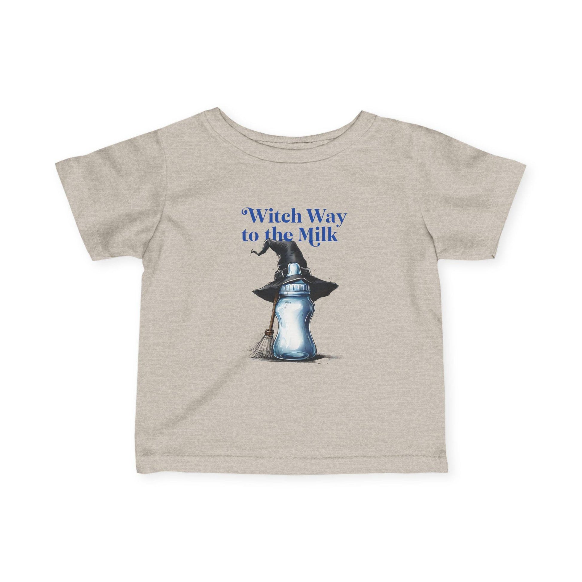 Adorable Infant Jersey Tee - "Witch Way to the Milk" - Perfect for Halloween, Baby Showers, Toddler Tees, Unique Gifts, Cute Outfits