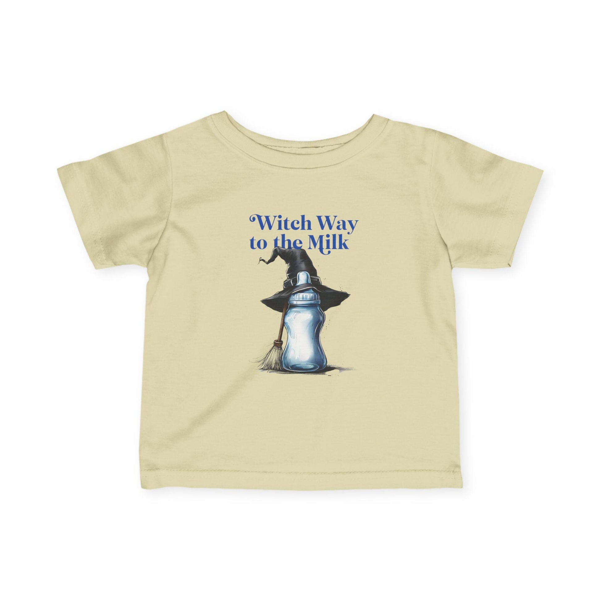 Adorable Infant Jersey Tee - "Witch Way to the Milk" - Perfect for Halloween, Baby Showers, Toddler Tees, Unique Gifts, Cute Outfits