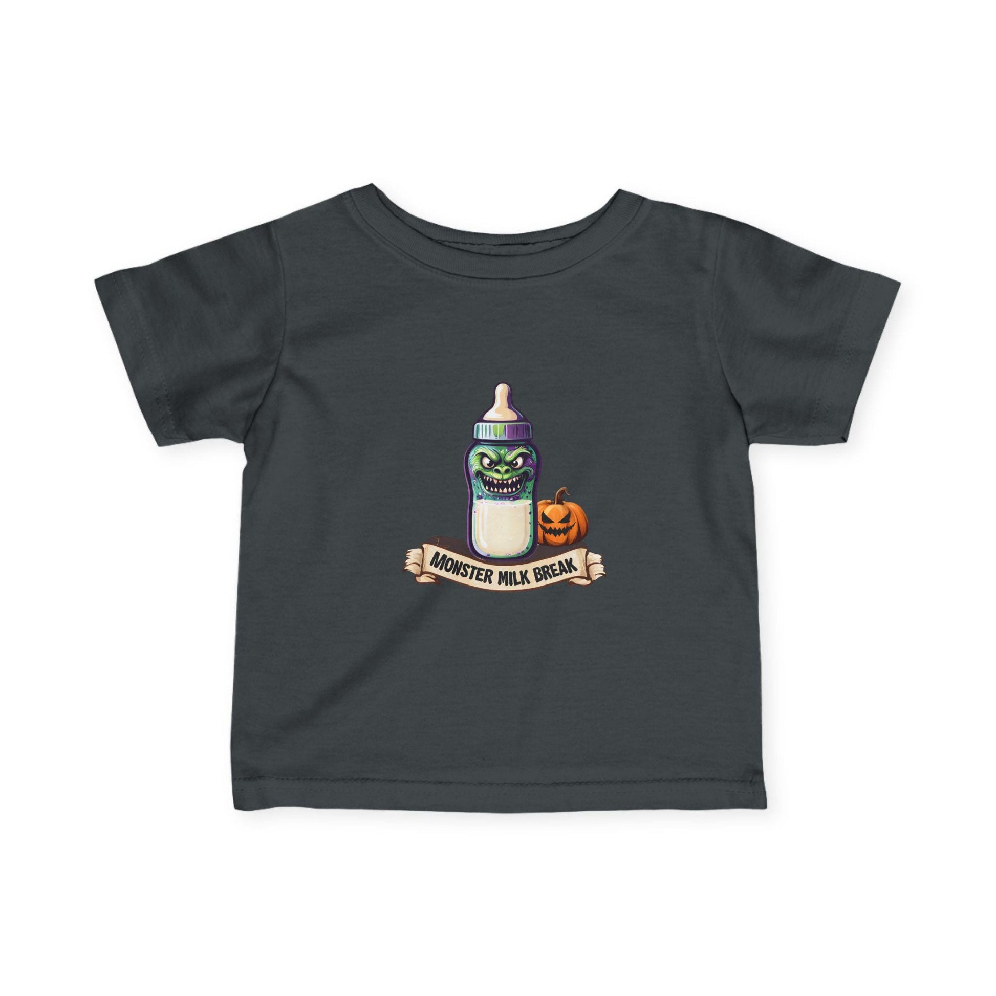 Monster Milk Baby Tee: Halloween Trick or Treat Infant Shirt