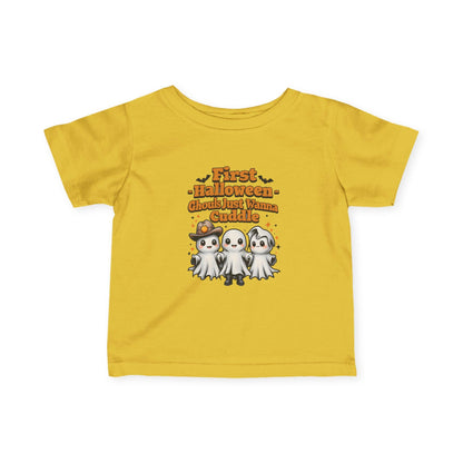 First Halloween Infant Tee, Baby Halloween Shirt, Cute Ghost Tee, Toddler Costume Shirt, Spooky Baby Outfit