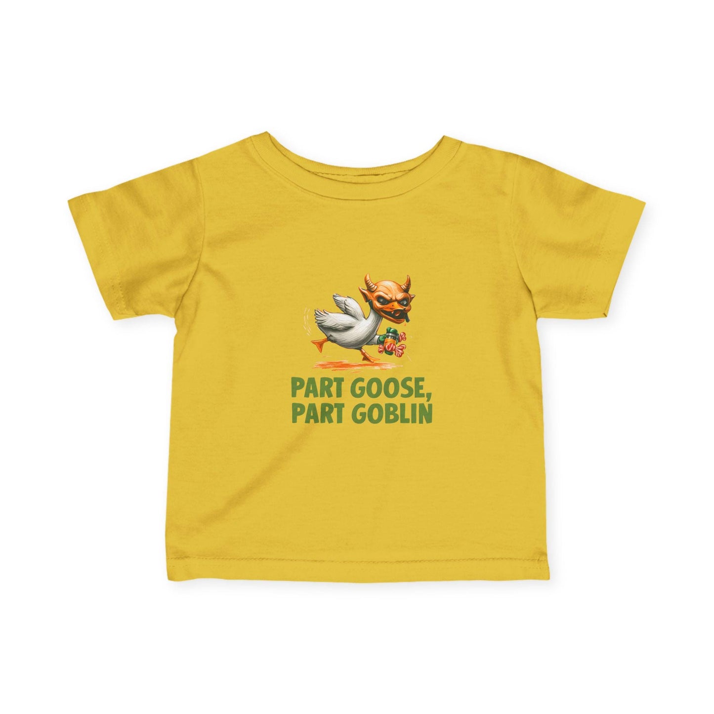 Whimsical Infant Tee - "Part Goose, Part Goblin" | Cute Baby Shirt, Gift for New Parents, Toddler Humor Tee, Playful Kids Apparel, [...]