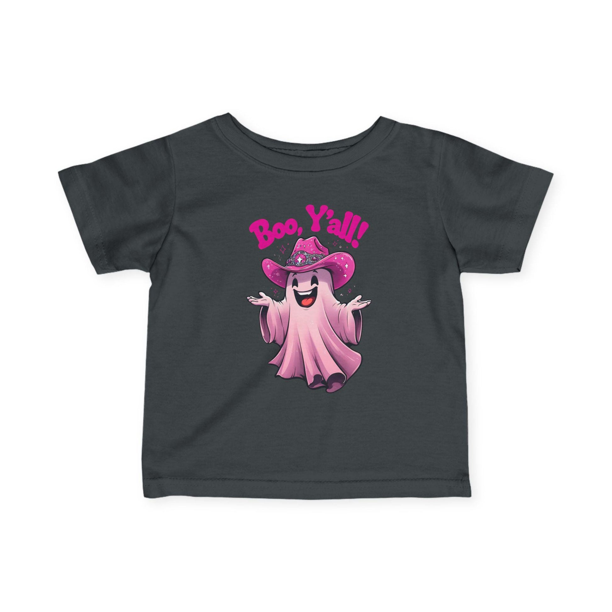 Boo Y'all Infant Tee, Cute Halloween Shirt, Toddler Ghost Top, Baby Ghoul Outfit, Kids Halloween Apparel, Spooky Birthday Gift