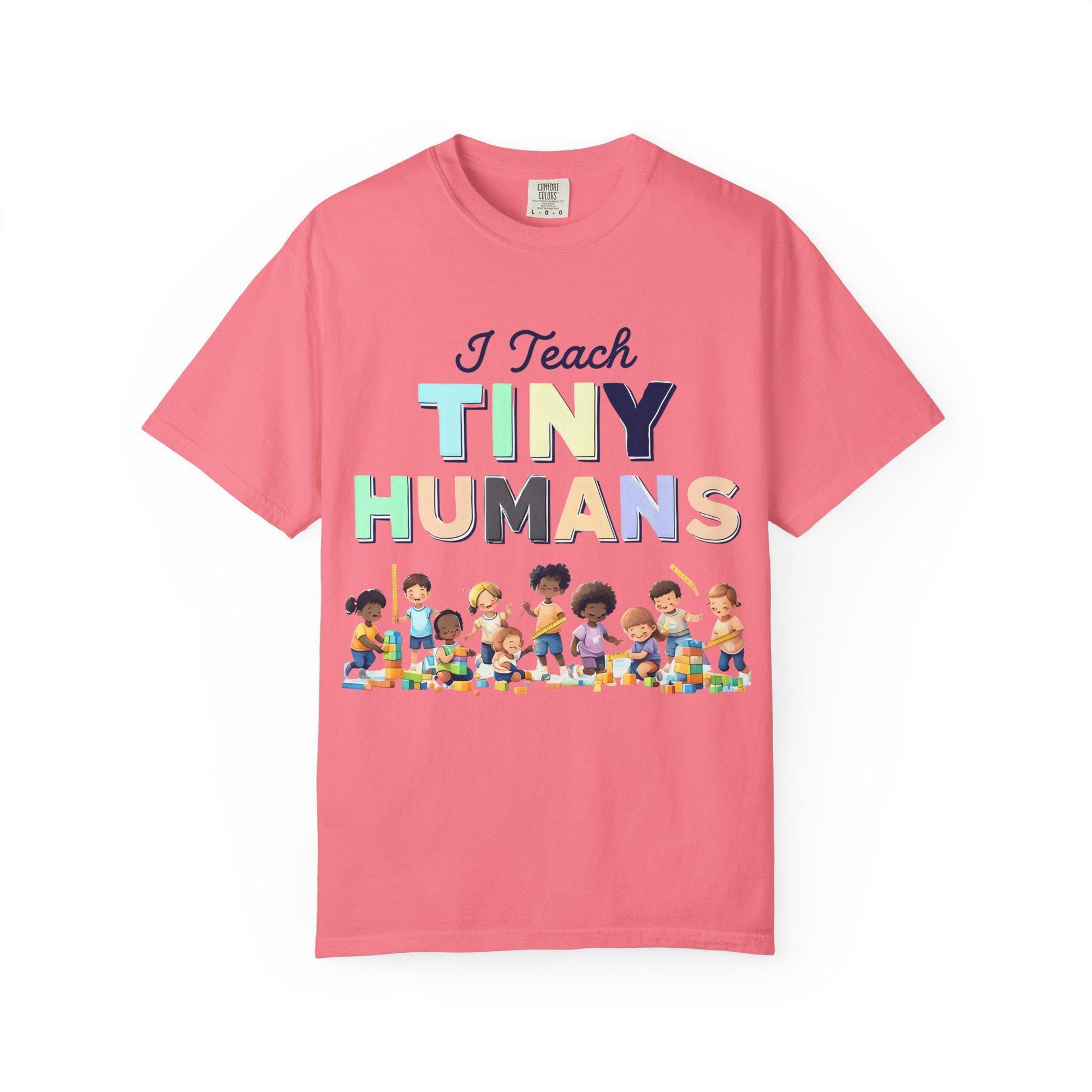 I Teach Tiny Humans T-Shirt: Unisex Teacher Back-to-School Tee