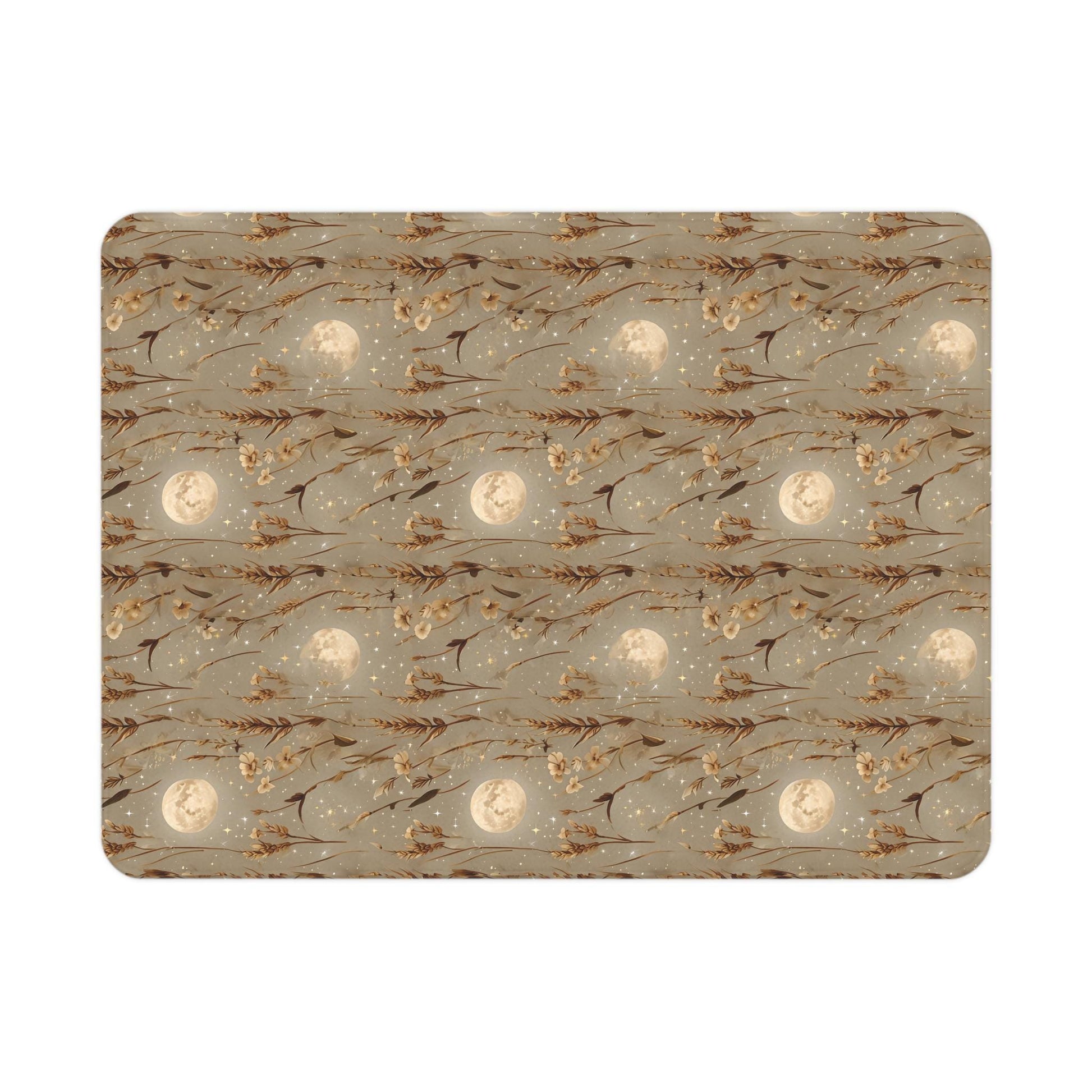 Whimsical Moonlit Fleece Toddler Blanket: Cozy Nursery Decor