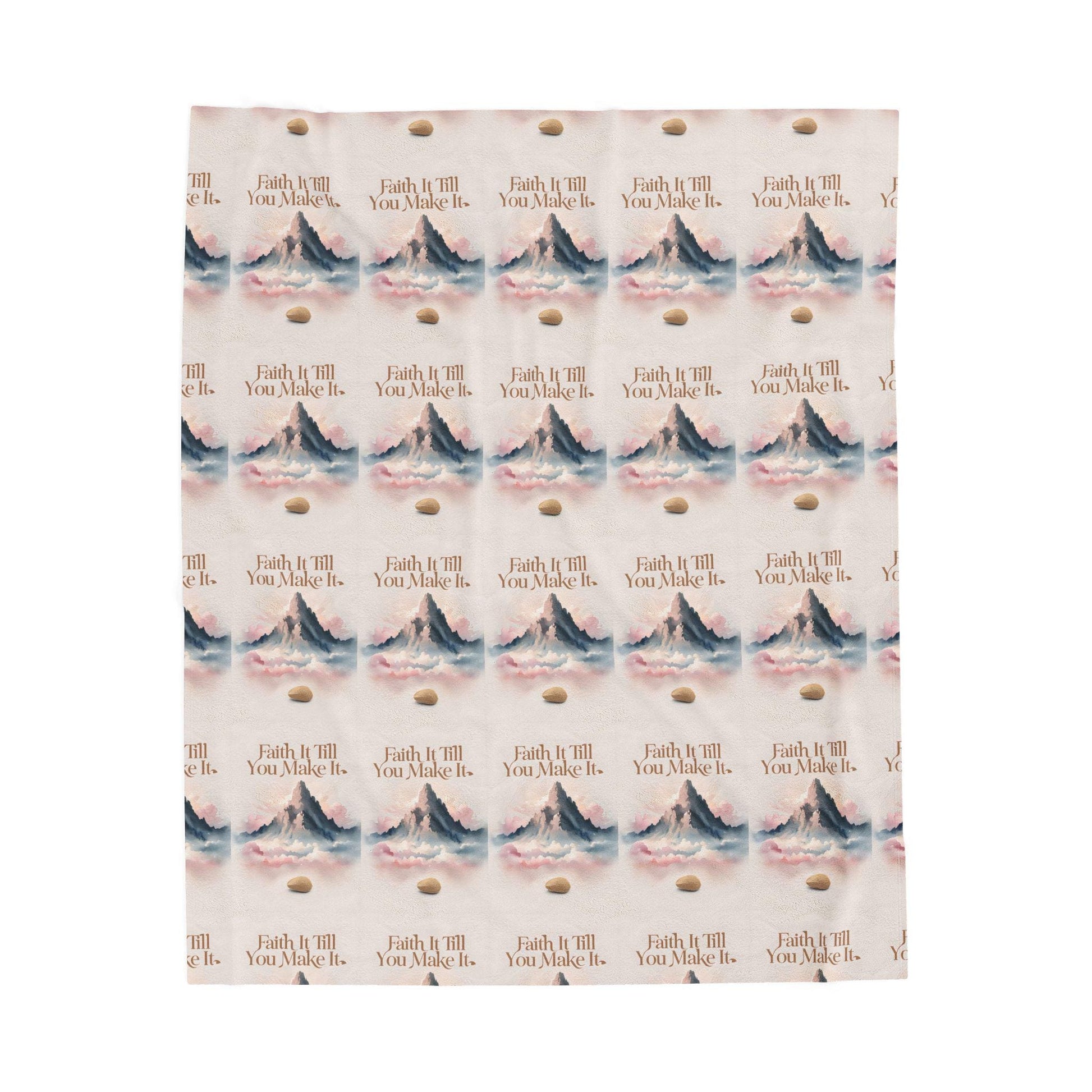 Inspirational Quote Velveteen Plush Blanket: Cozy Motivational Throw