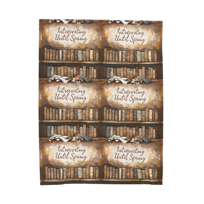 Book Lover Velveteen Plush Blanket: Cozy Reading Nook Decor