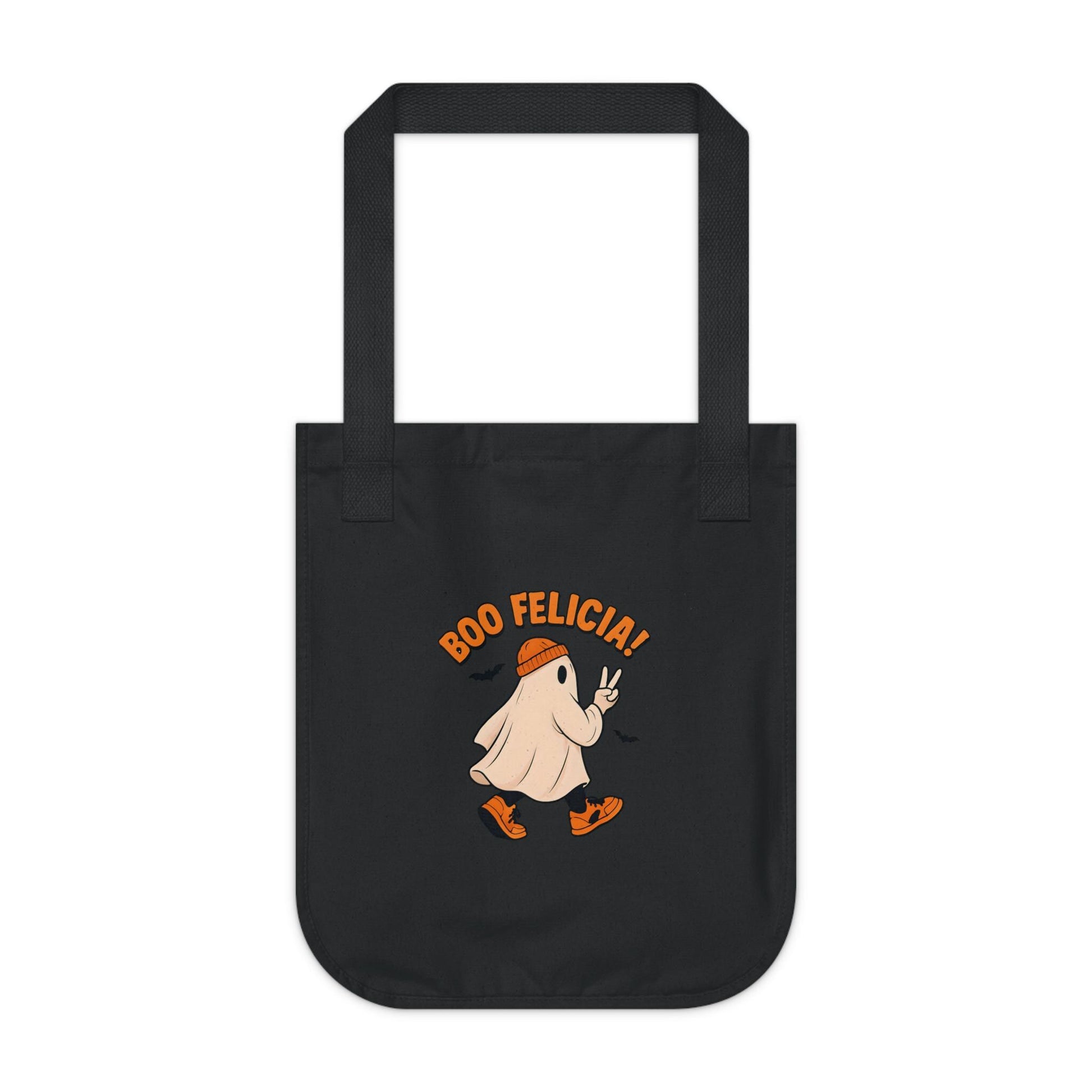Funny Boo Felicia Tote Bag: Halloween Organic Cotton Canvas Shopping Bag