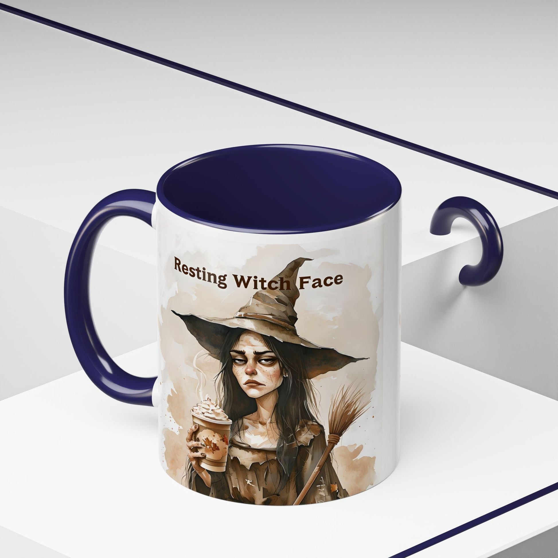 Resting Witch Face Coffee Mug - Halloween Mug, Funny Mug, Witch Mug, Halloween Gift, Coffee Lover Gift
