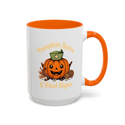 Pumpkin Spice Coffee Mug: Vibrant Ceramic Fall Decor