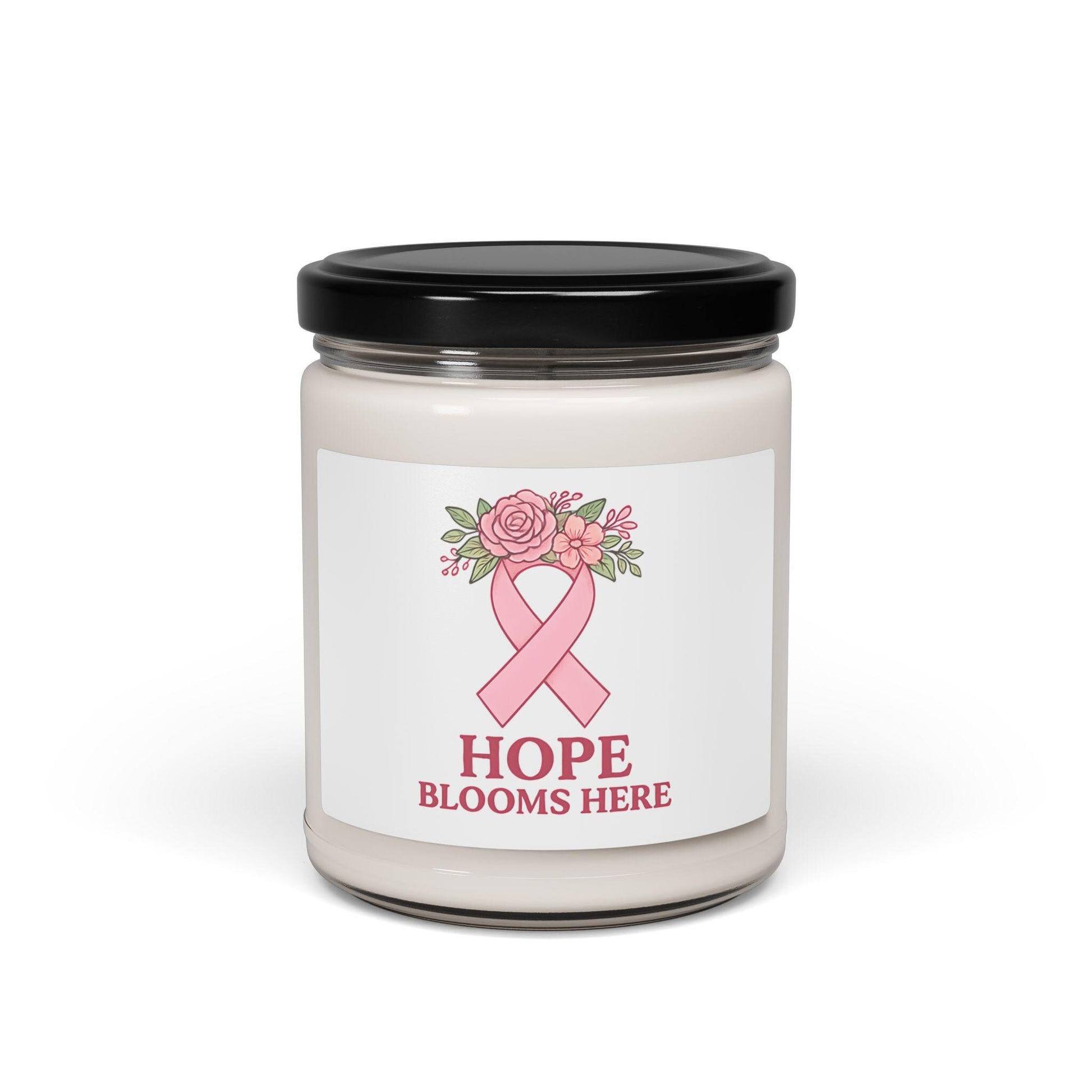Hope Scented Soy Candle: Breast Cancer Awareness Gift, Home Fragrance