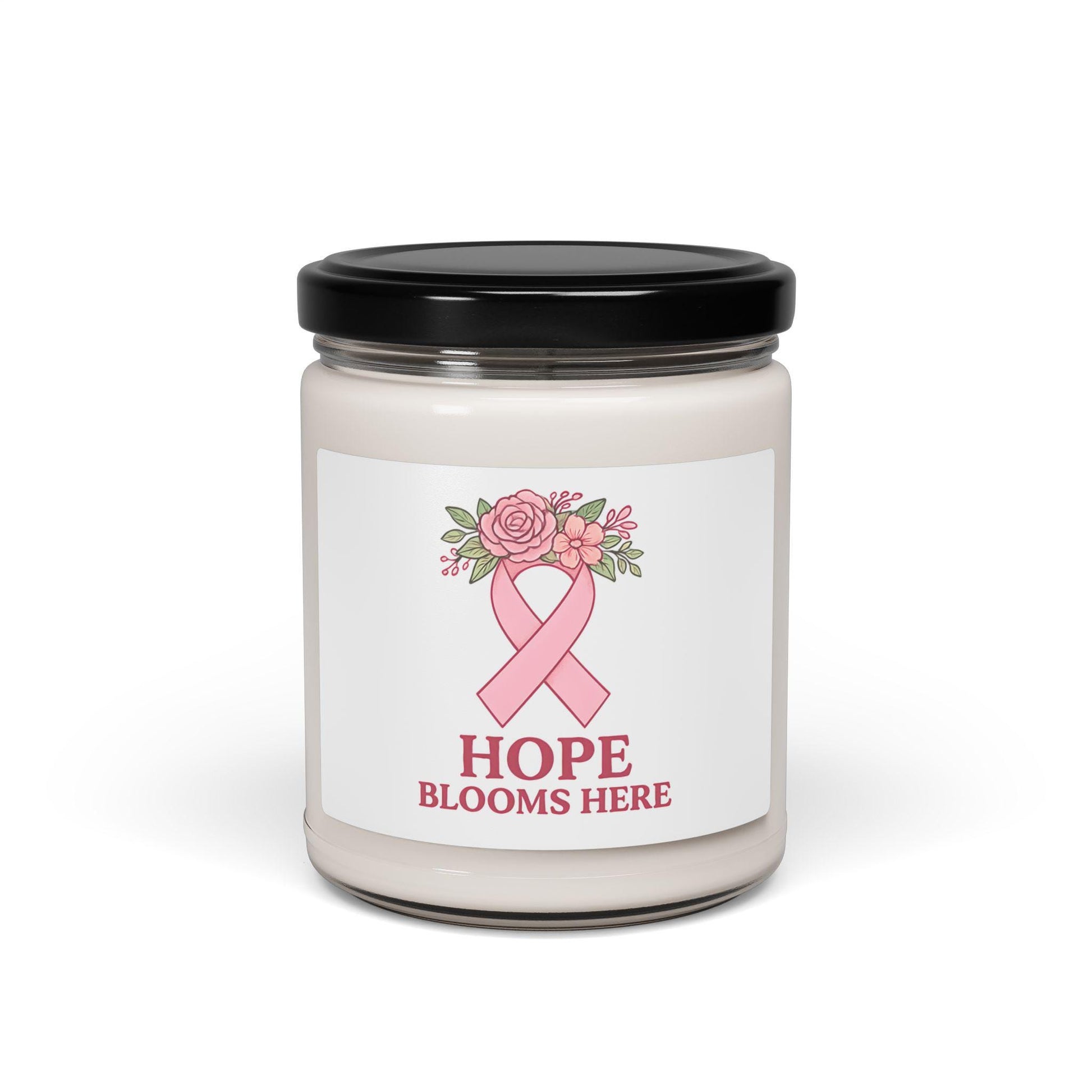 Hope Scented Soy Candle: Breast Cancer Awareness Gift, Home Fragrance