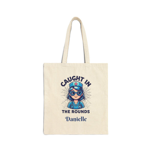 Personalized Nurse Tote Bag: Cotton Canvas Doctor Gift