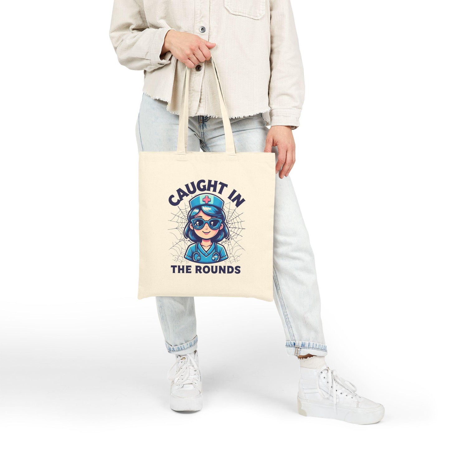 Personalized Nurse Tote Bag: Cotton Canvas Doctor Gift