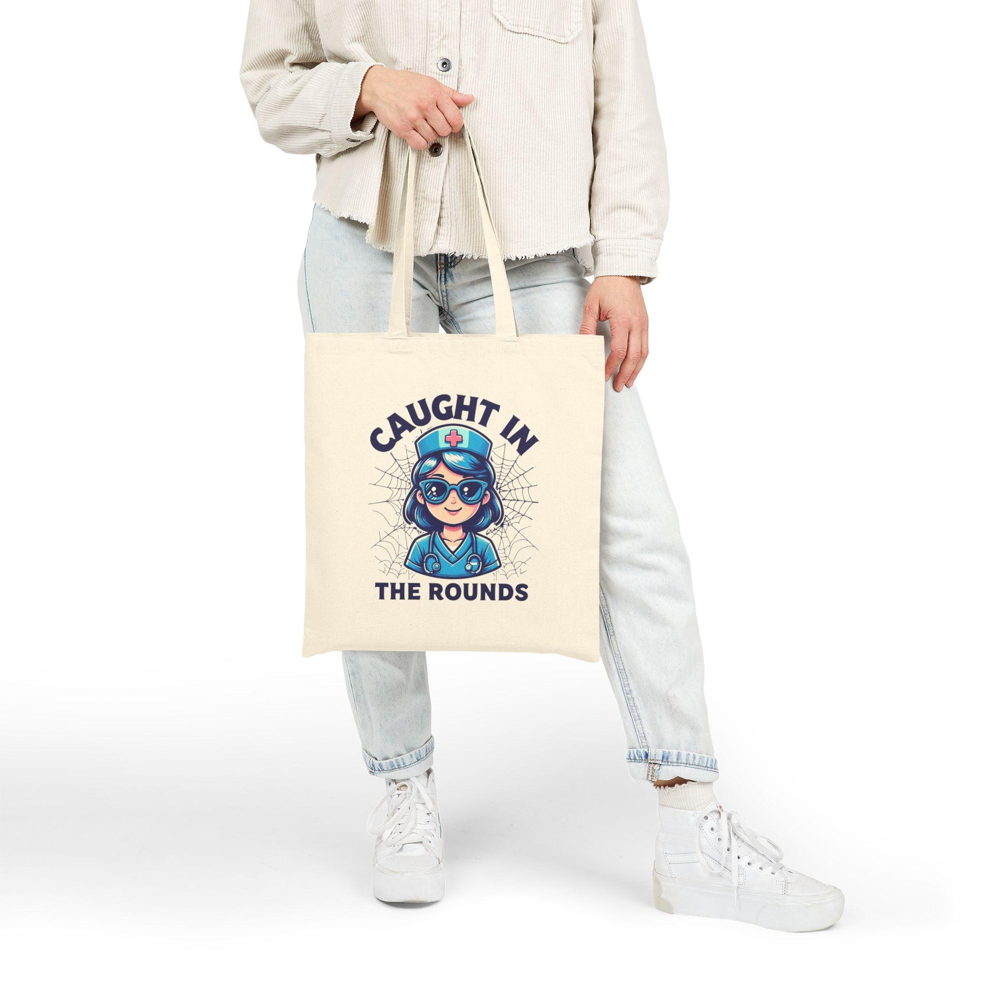 Personalized Nurse Tote Bag: Cotton Canvas Doctor Gift