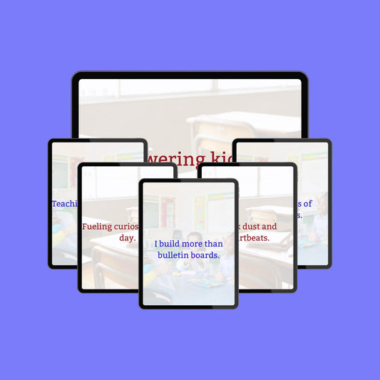 Teacher Inspiration Quotes: 100 Editable Canva Templates (Digital Download)