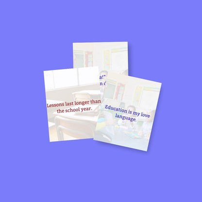 Teacher Inspiration Quotes: 100 Editable Canva Templates (Digital Download)