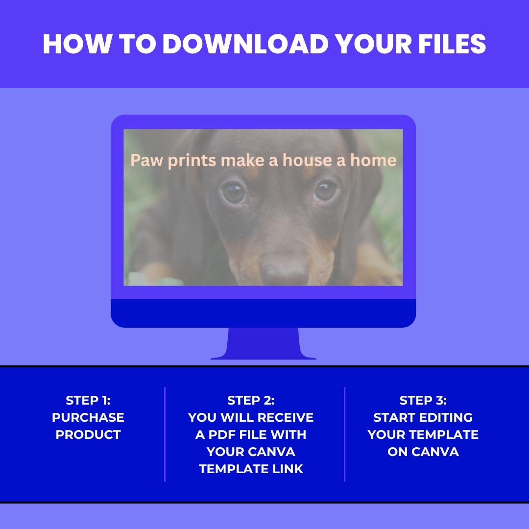 Dog Lover Quote Templates: Canva Editable Social Media Bundle (Digital Download)