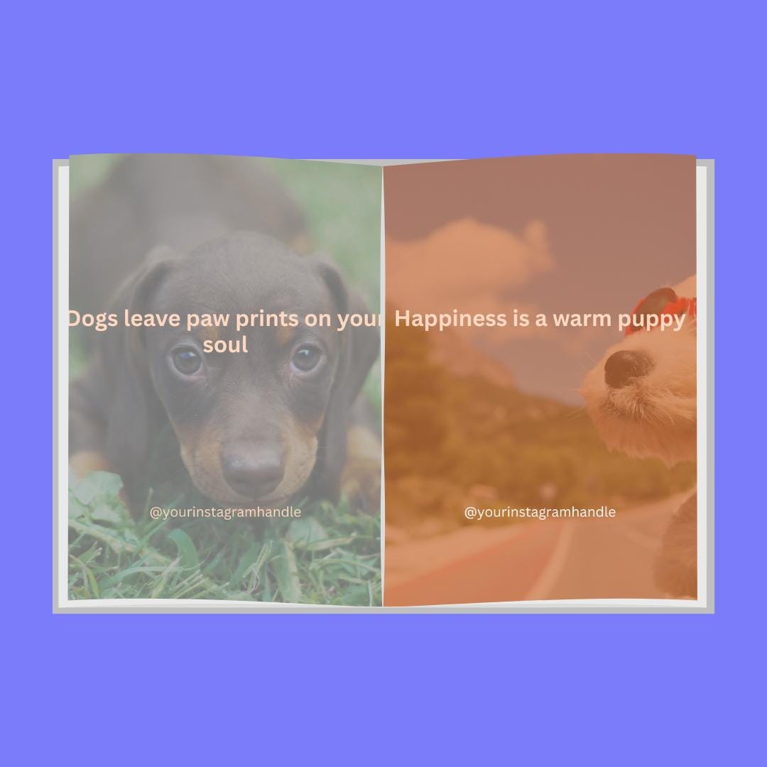 Dog Lover Quote Templates: Canva Editable Social Media Bundle (Digital Download)