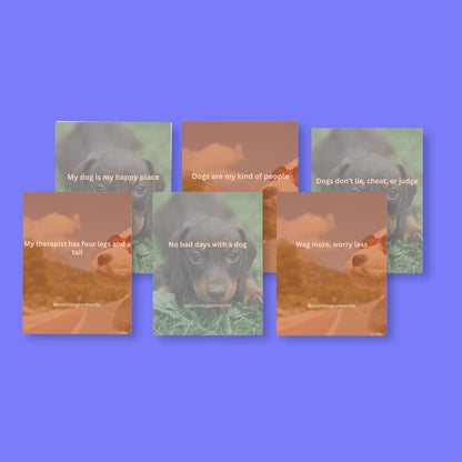 Dog Lover Quote Templates: Canva Editable Social Media Bundle (Digital Download)
