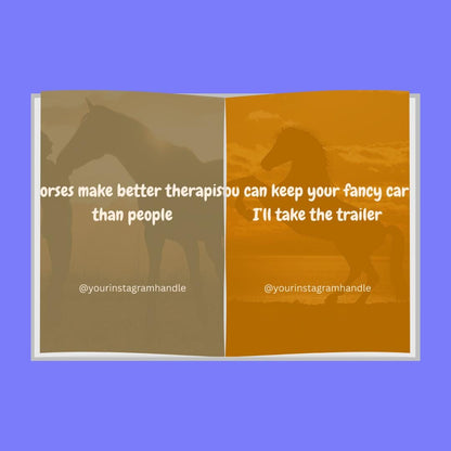 Horse Lover Quote Templates: Canva Editable Equestrian Bundle (Digital Download)