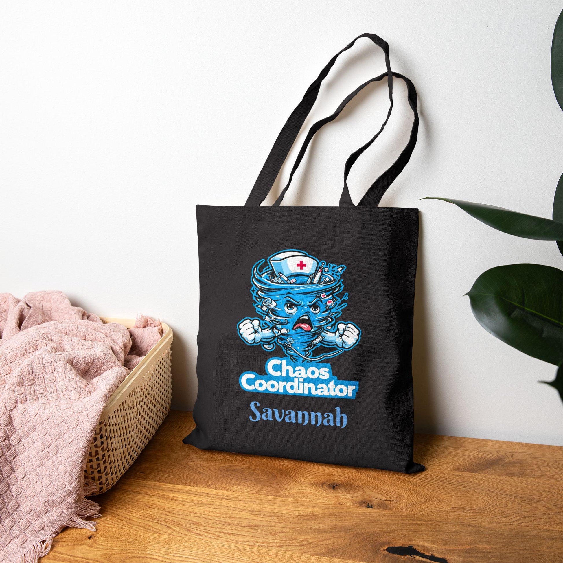 Chaos Coordinator Nurse Tote Bag: Cotton Canvas Shopping Bag
