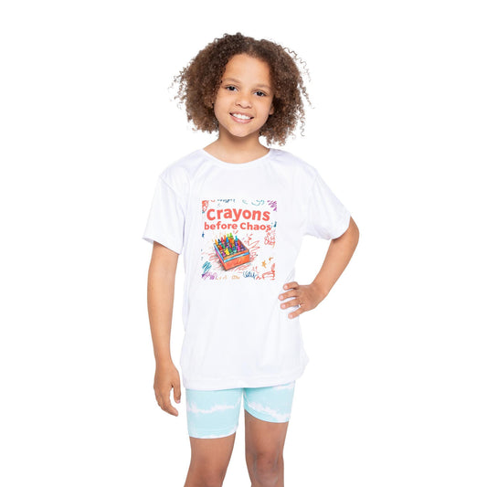 Kids Sports Jersey: Creative Crayons Design - Fun Playwear