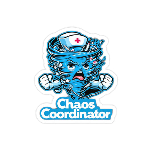 Chaos Coordinator Sticker: Transparent Vinyl Decal - Fun Car/Laptop Decor