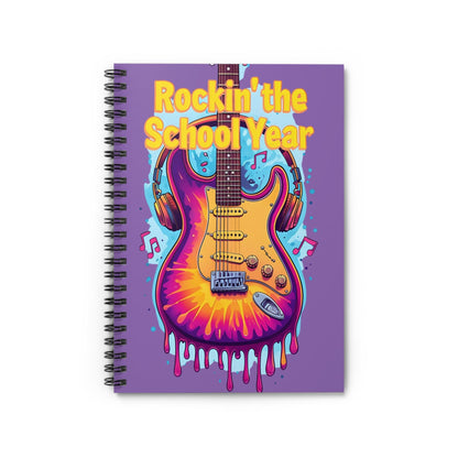 Guitar Art Journal: Rockin' School Year Spiral Notebook