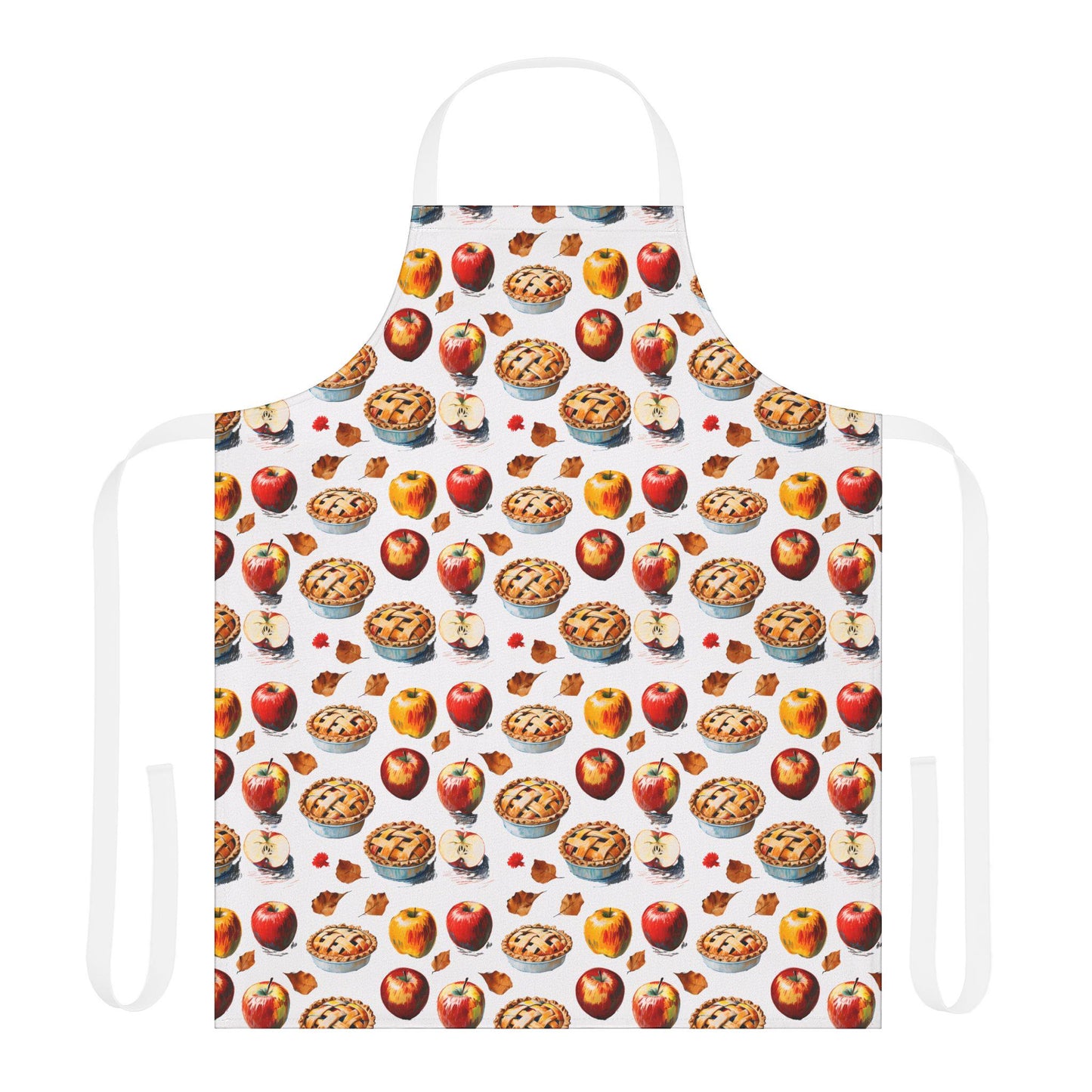 Apple Pie Apron: Stain-Free Polyester Canvas, Baking Gift