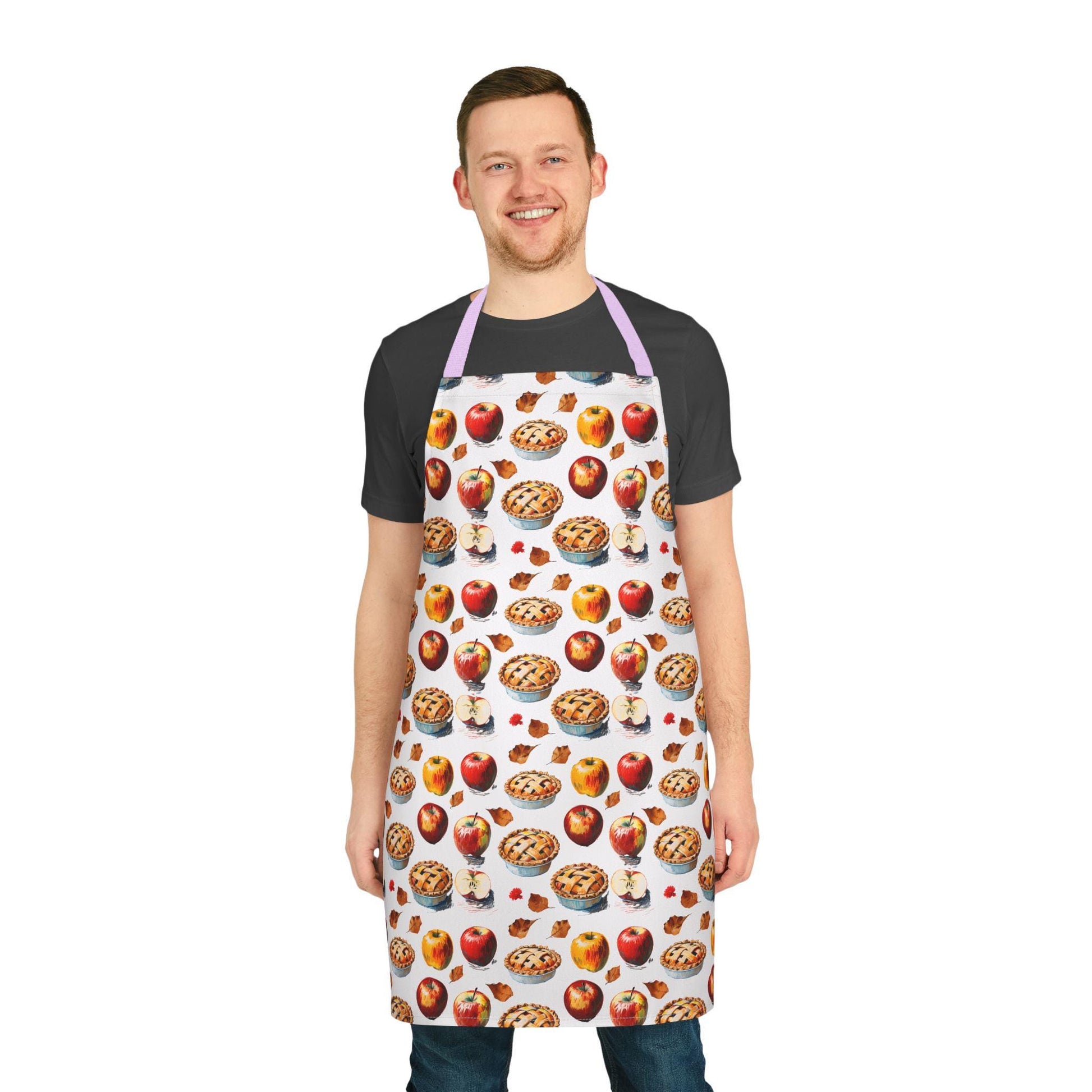 Apple Pie Apron: Stain-Free Polyester Canvas, Baking Gift