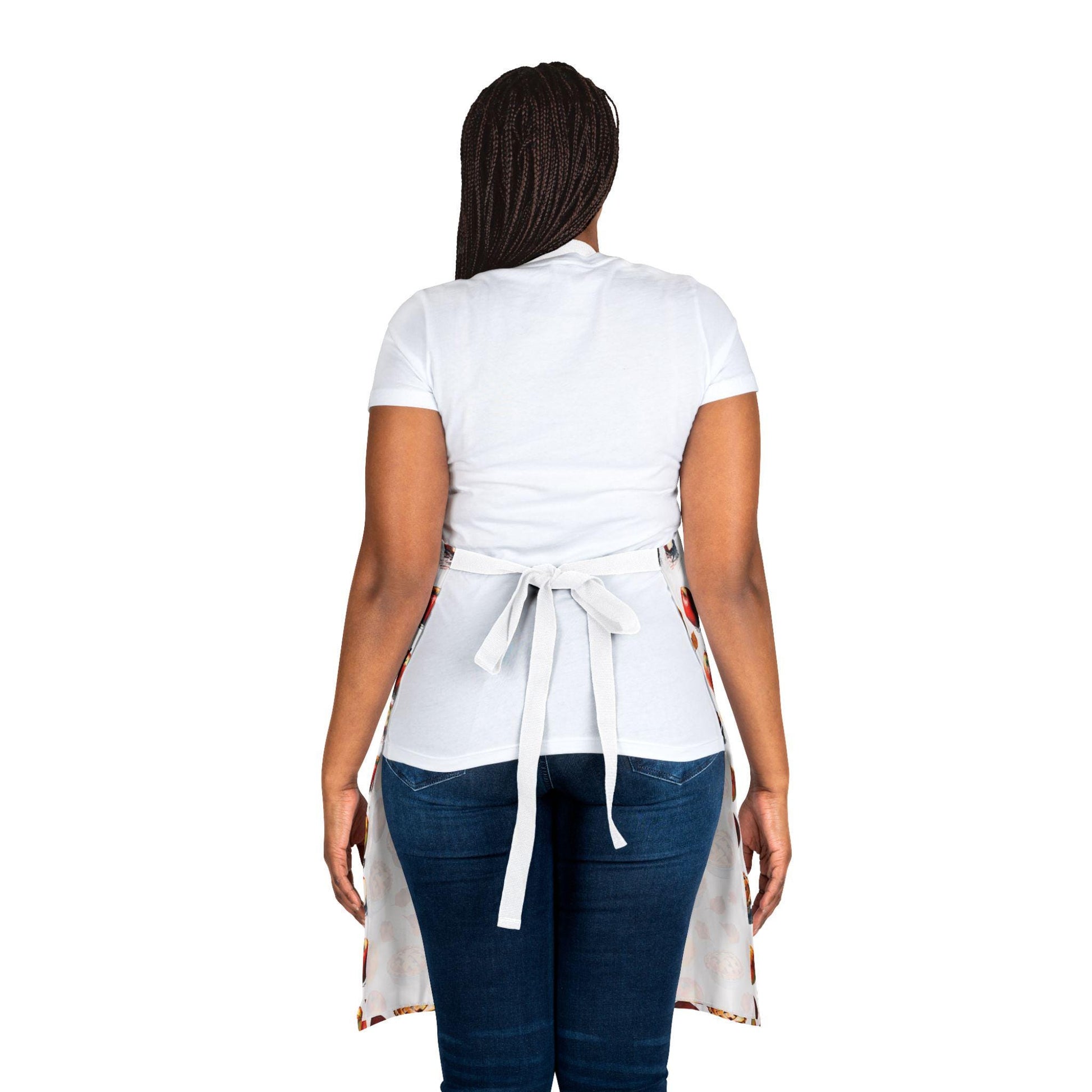 Apple Pie Apron: Stain-Free Polyester Canvas, Baking Gift