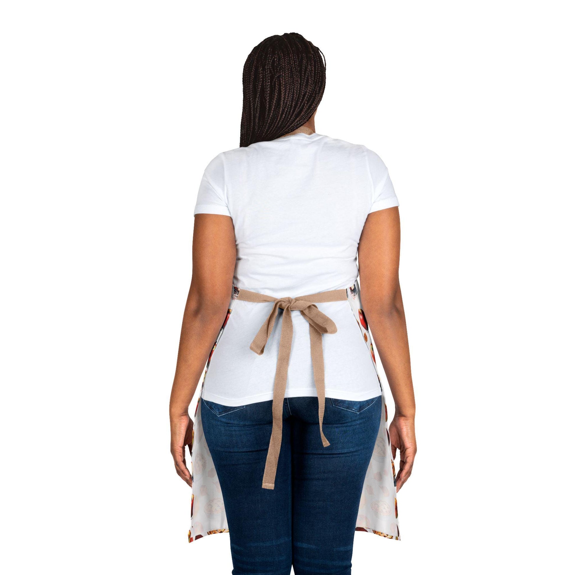 Apple Pie Apron: Stain-Free Polyester Canvas, Baking Gift